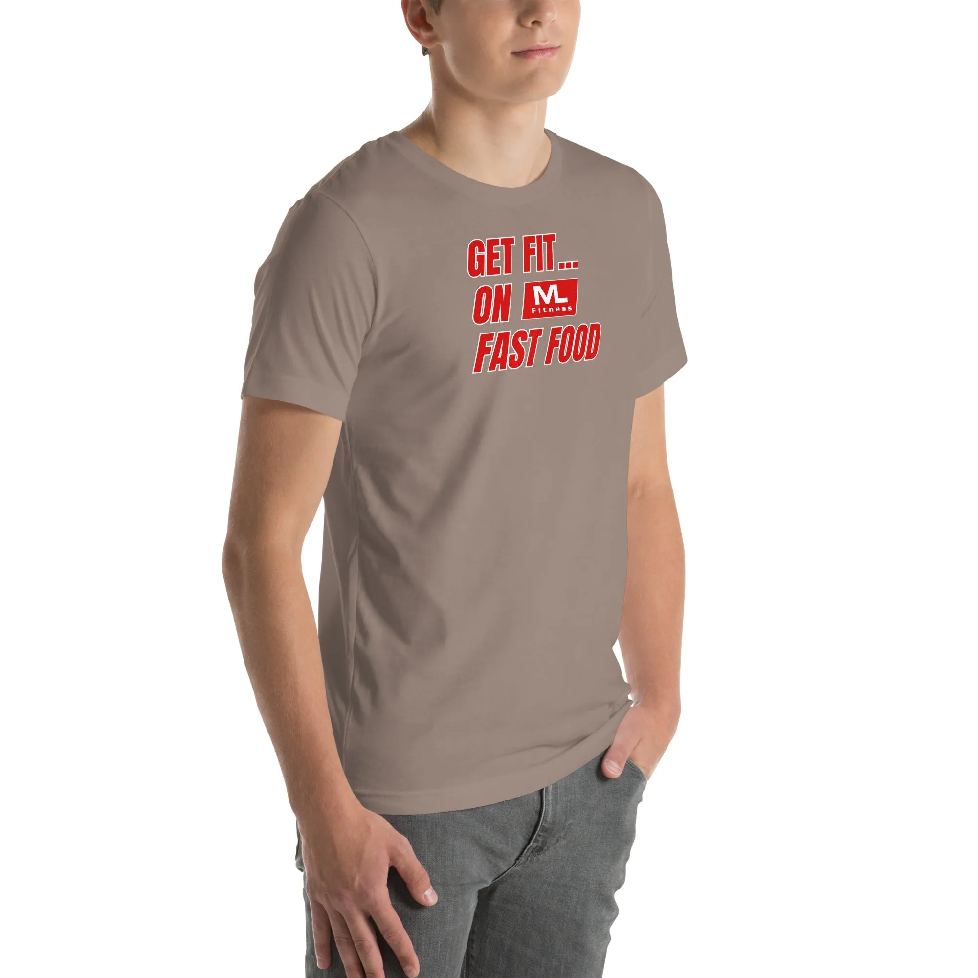 Get Fit On Fast Food logo Unisex t-shirt