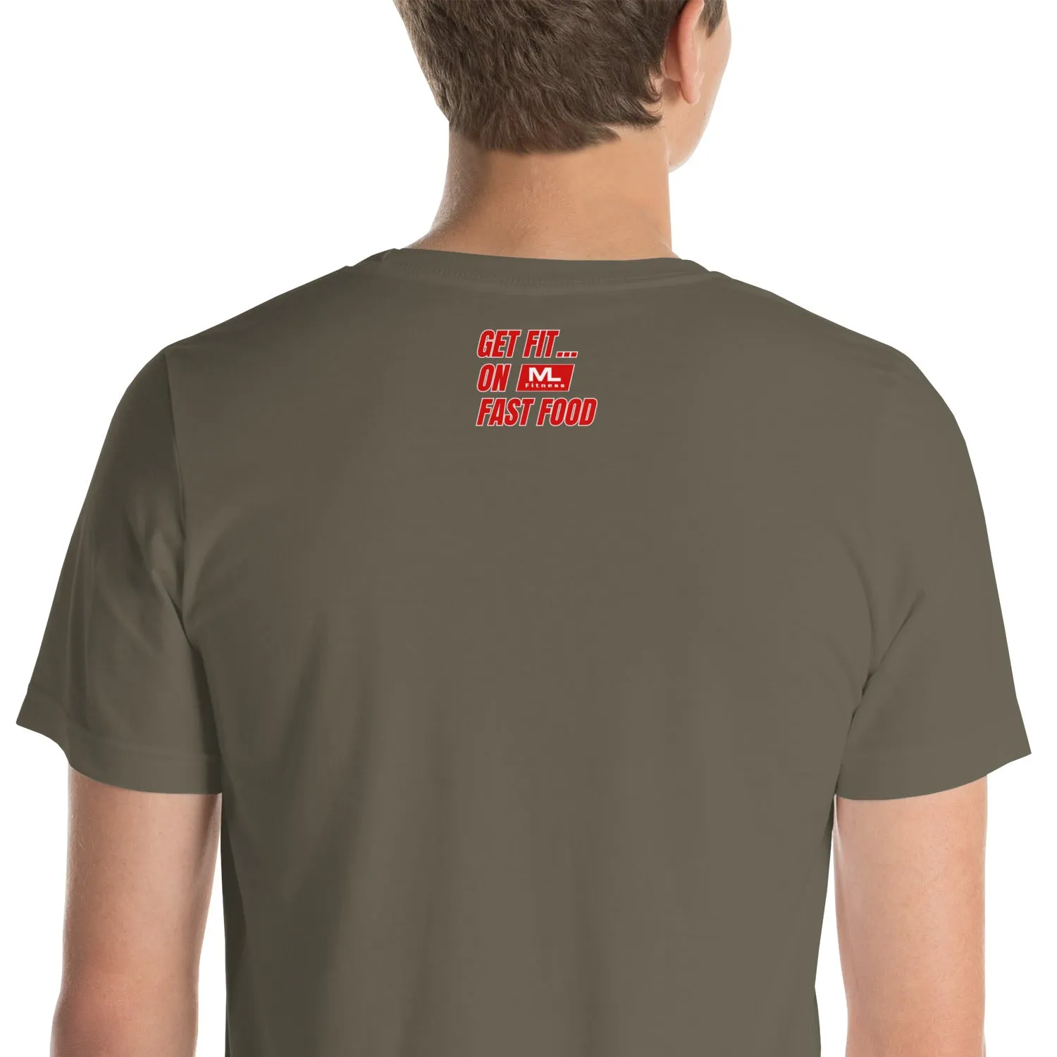 Get Fit On Fast Food logo Unisex t-shirt