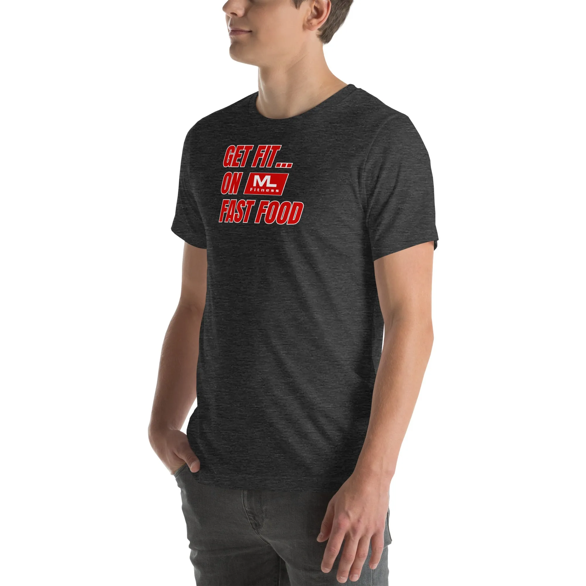 Get Fit On Fast Food logo Unisex t-shirt