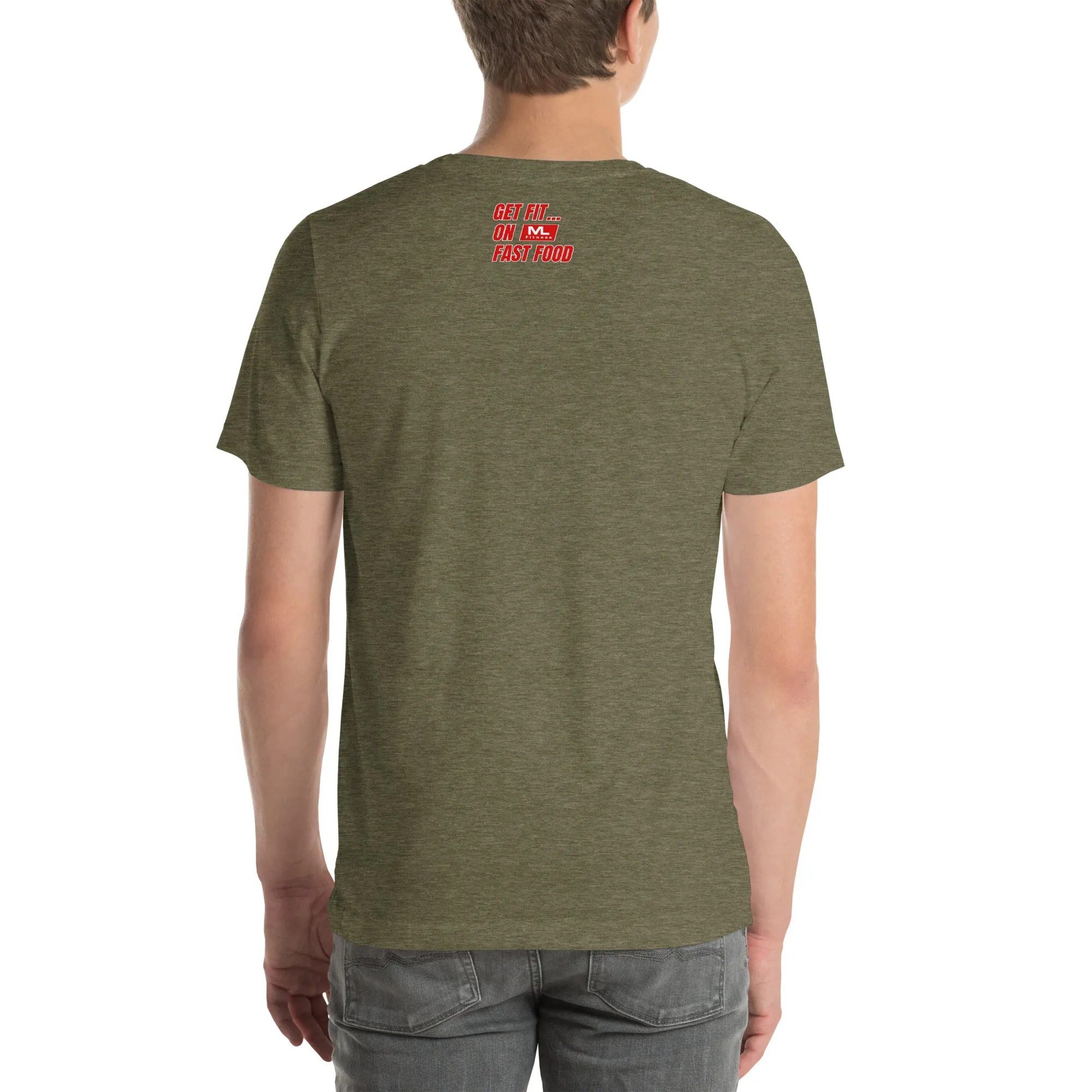 Get Fit On Fast Food logo Unisex t-shirt