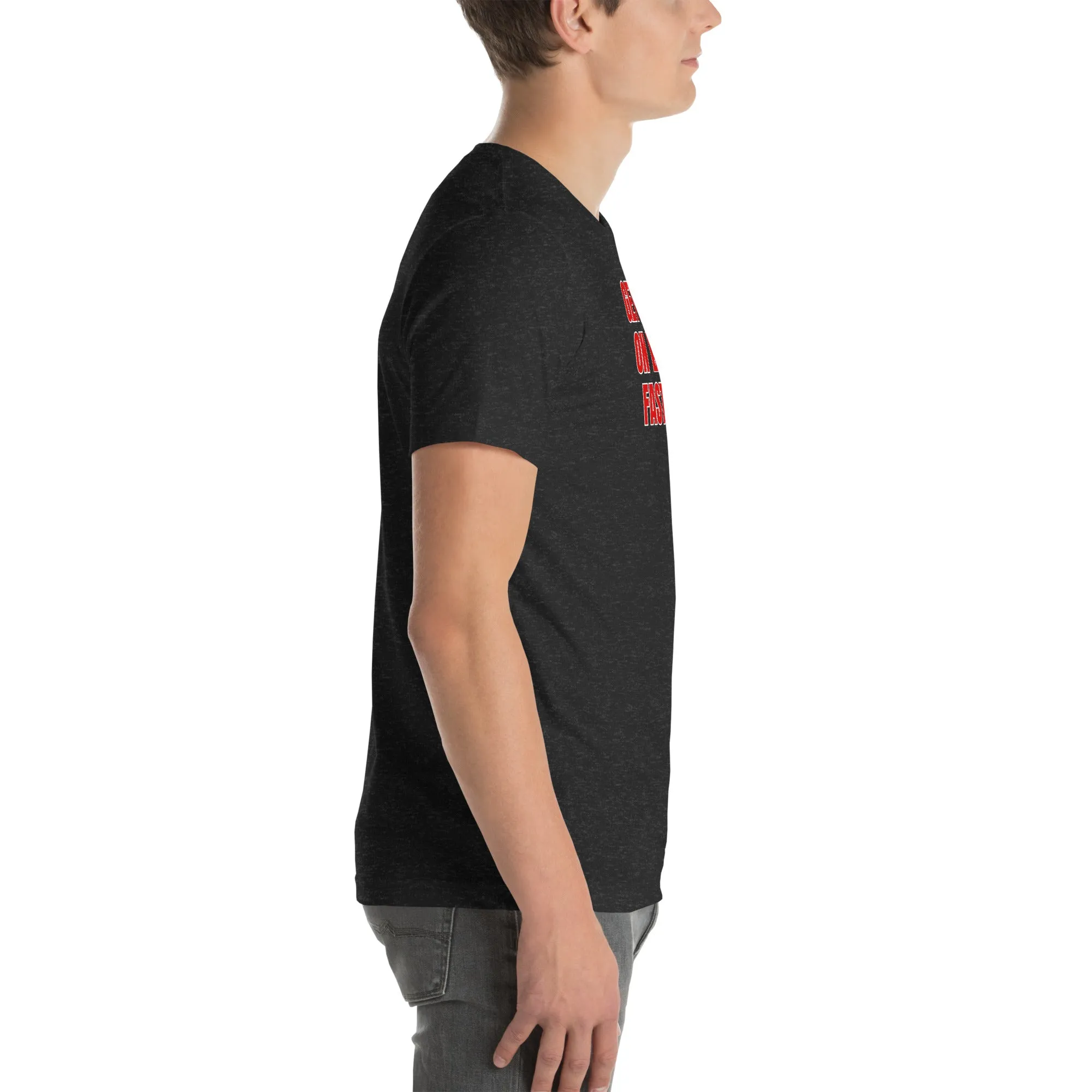 Get Fit On Fast Food logo Unisex t-shirt