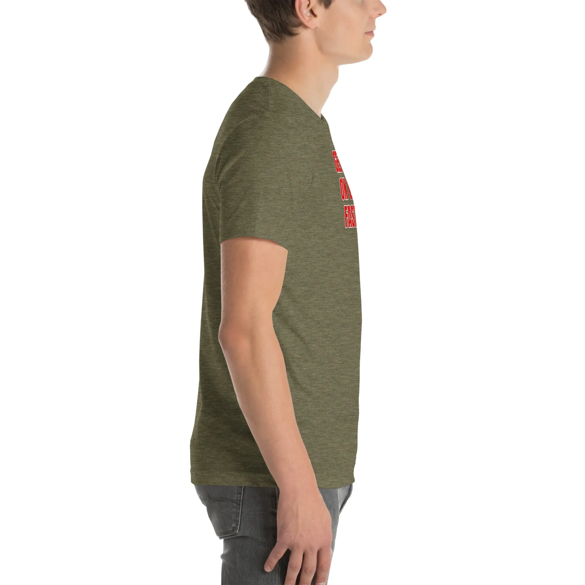 Get Fit On Fast Food logo Unisex t-shirt