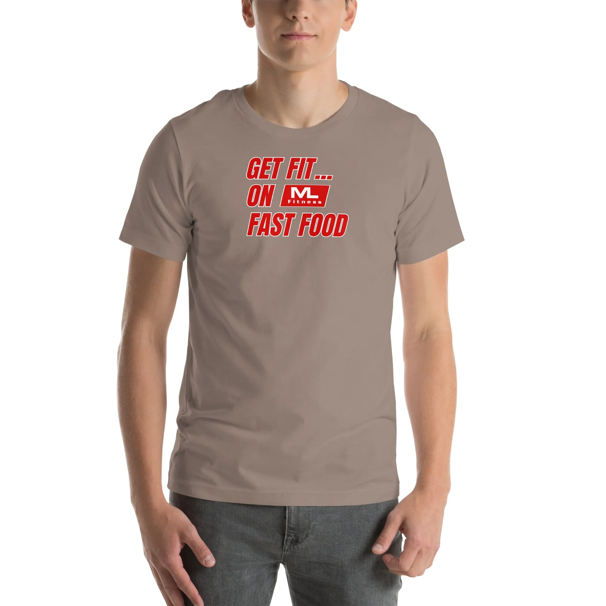 Get Fit On Fast Food logo Unisex t-shirt