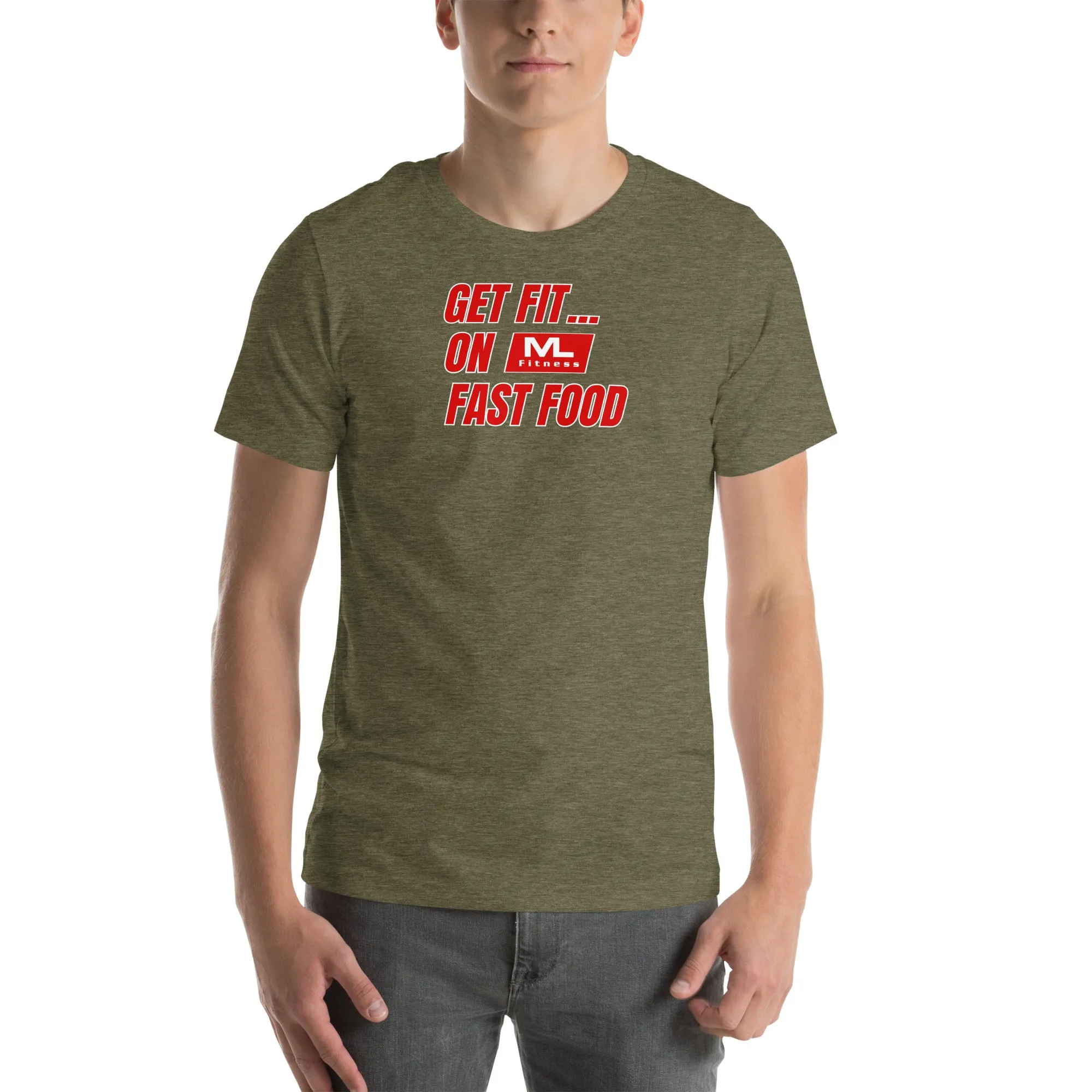 Get Fit On Fast Food logo Unisex t-shirt
