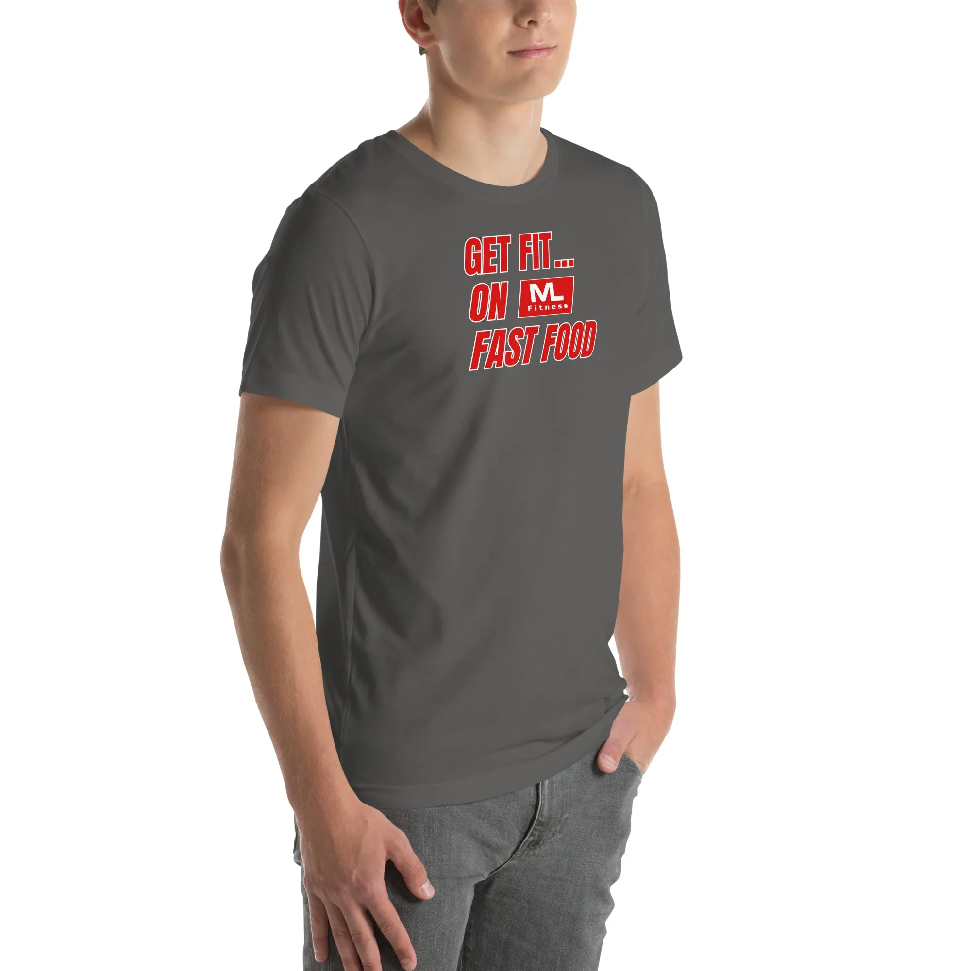 Get Fit On Fast Food logo Unisex t-shirt