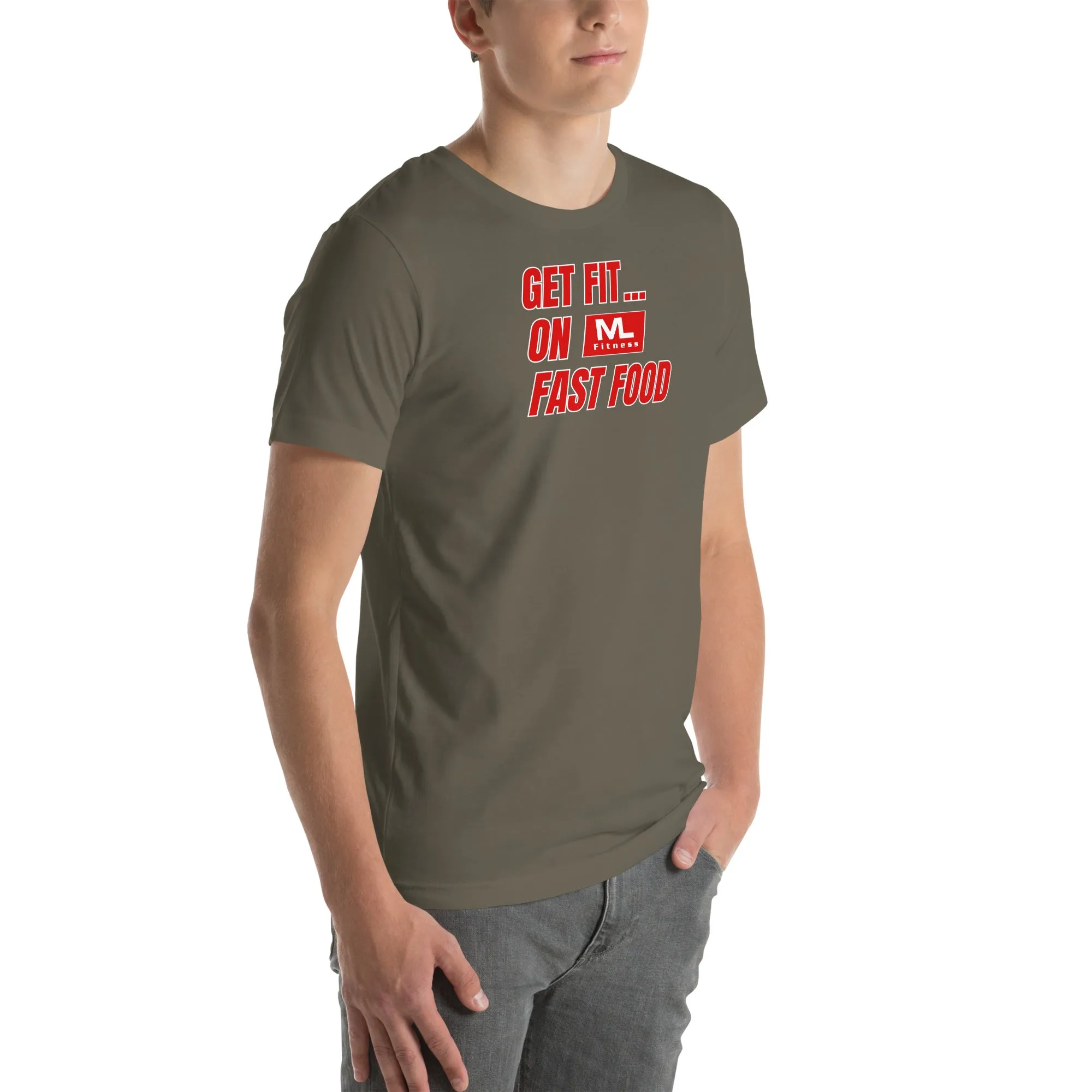 Get Fit On Fast Food logo Unisex t-shirt