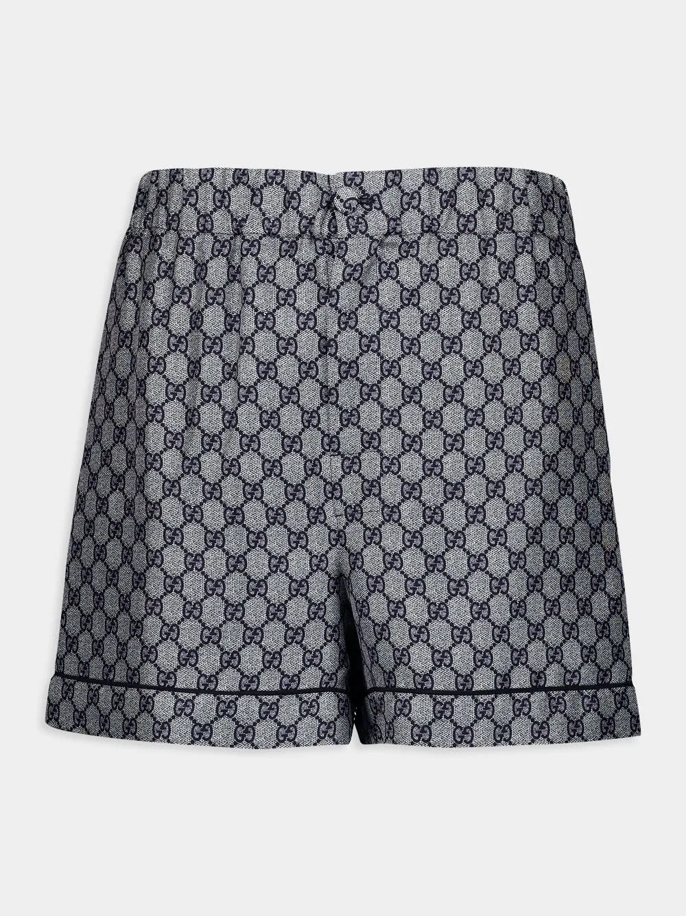 GG Silk Twill Shorts