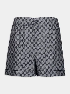 GG Silk Twill Shorts