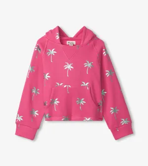 Girls Palm Trees Raglan Hoodie