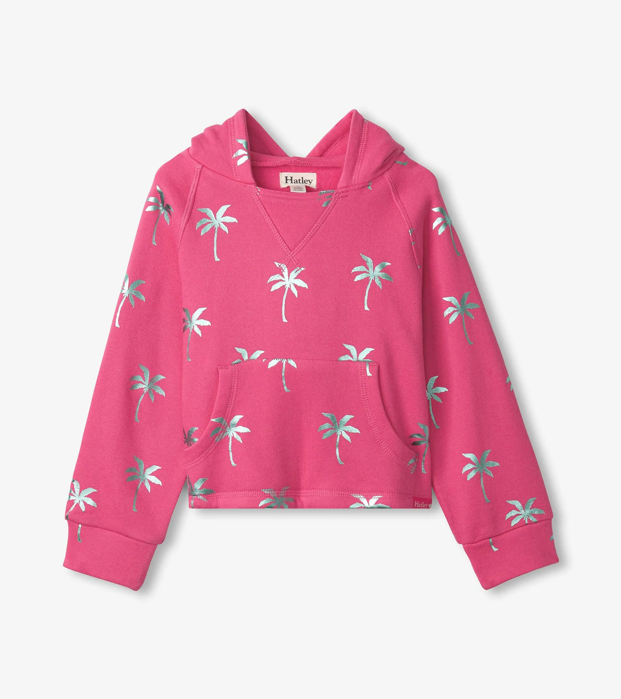 Girls Palm Trees Raglan Hoodie