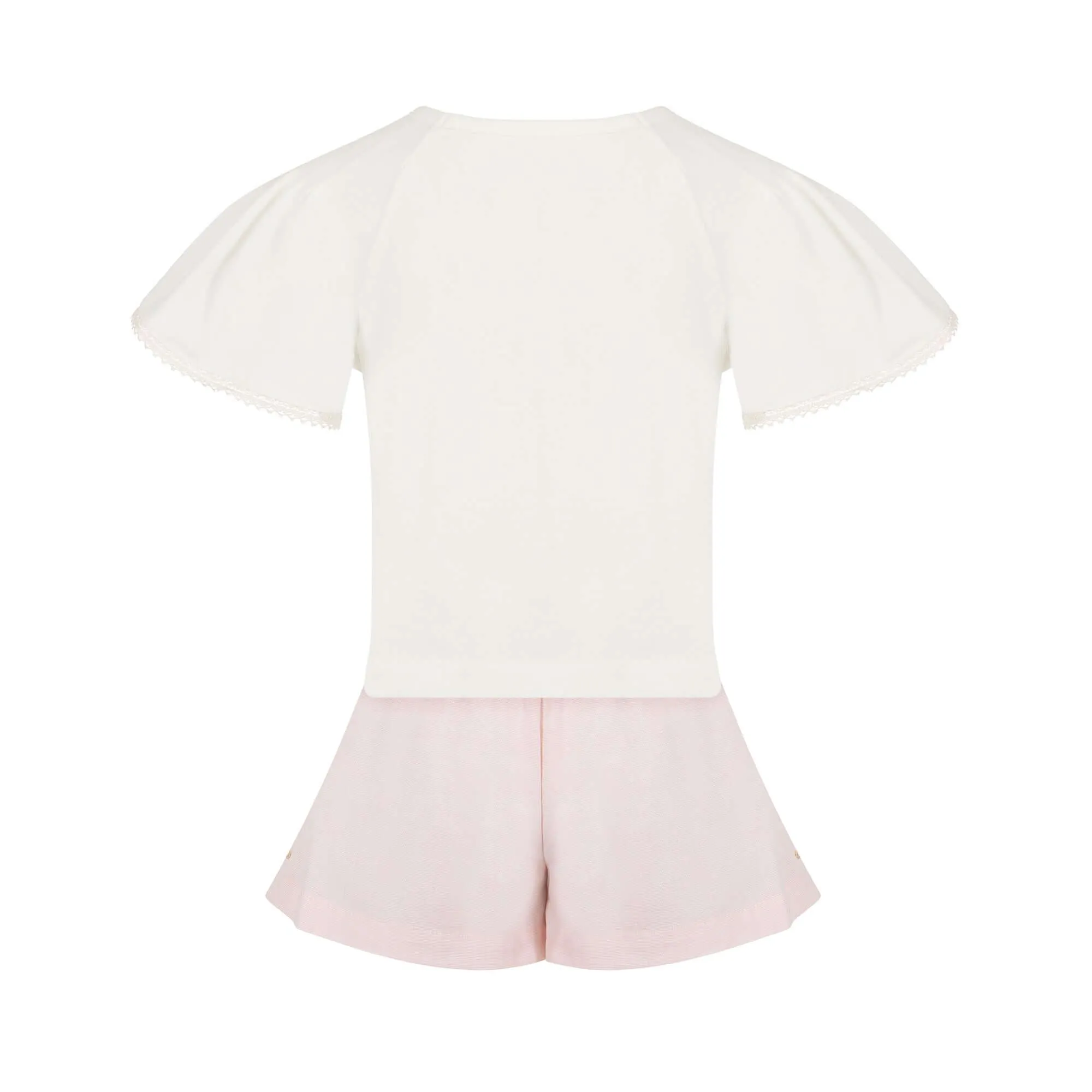 Girls Pink Joy Short Set