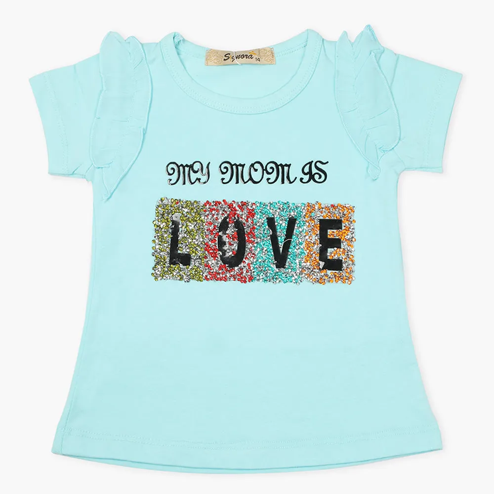 Girls T-Shirt - Light Blue
