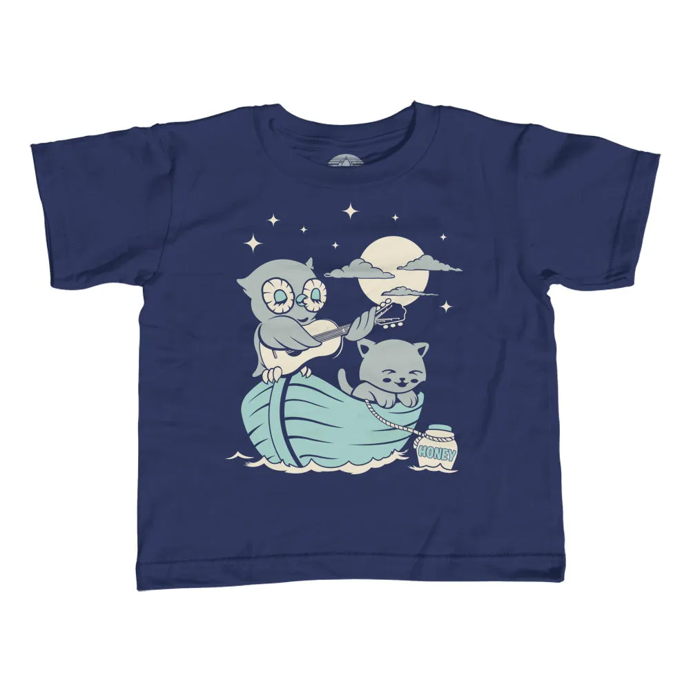 Girl's The Owl And the Pussycat T-Shirt - Unisex Fit - By Ex-Boyfriend
