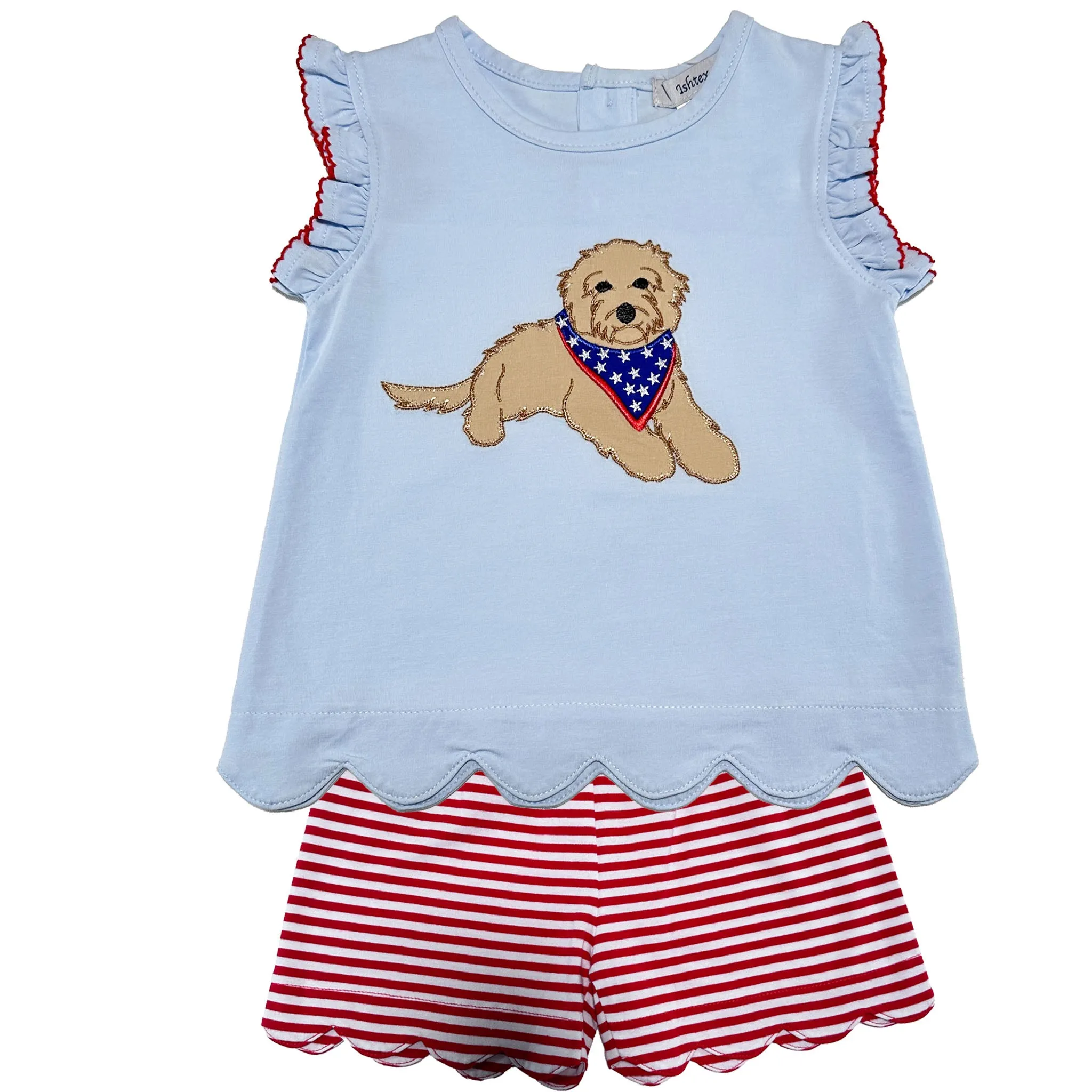 Golden Doodle Girl's Shorts Set