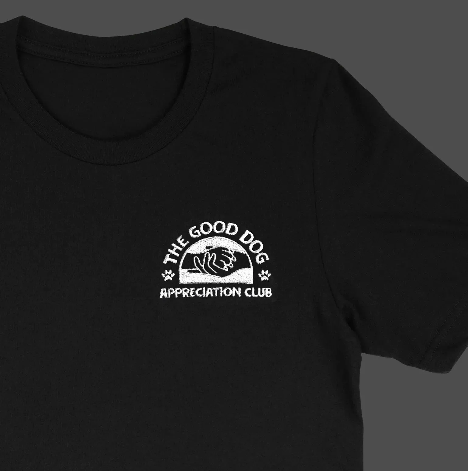 Good Dog Appreciation Club Embroidered T-Shirt