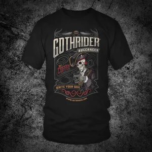 GothRider Buccaneer Coffee Unisex T-Shirt