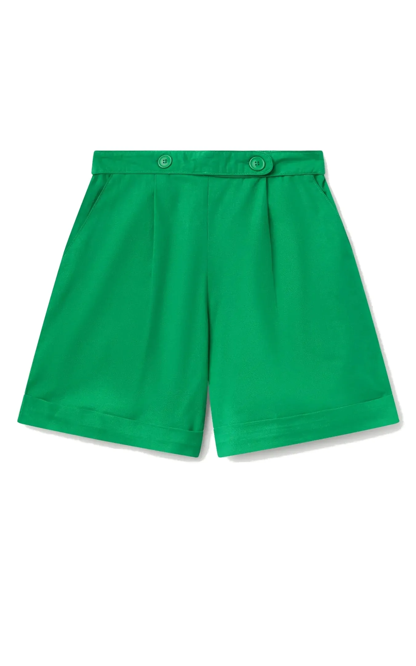 Green Button Shorts