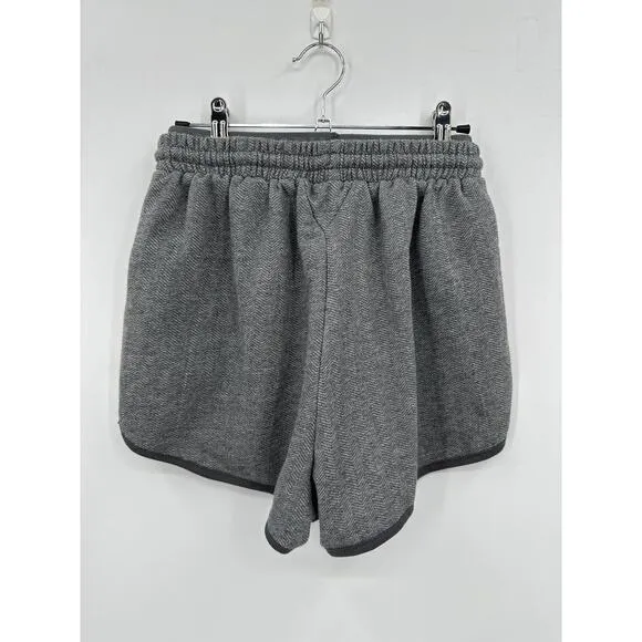 Gymshark Dual Band Short Herringbone Charcoal Gray Size XS NWT