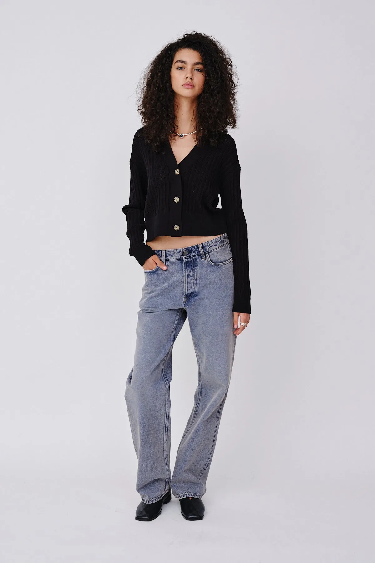 Halo Pointelle - Black