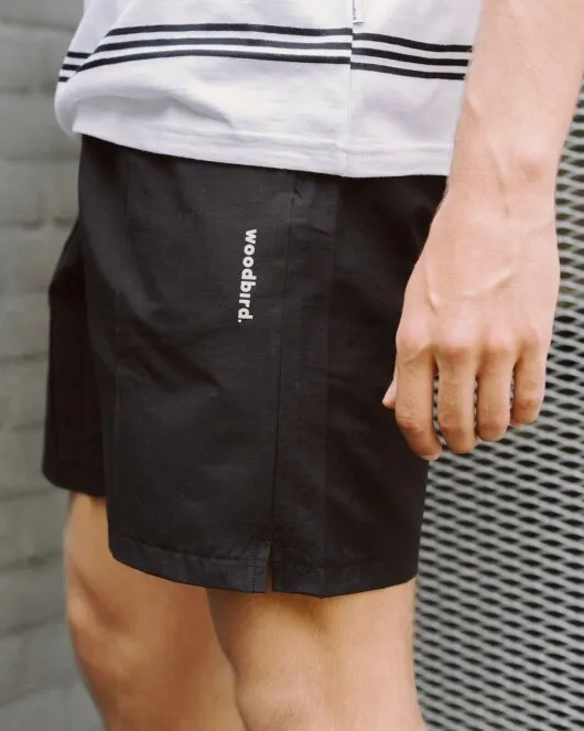 Hansi Track Shorts - Black