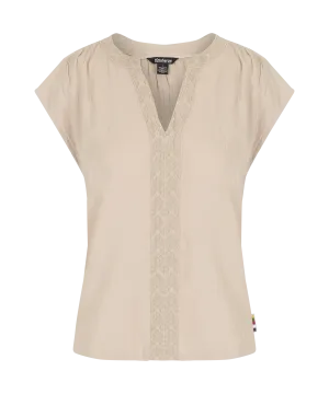 Hara Cap Sleeve Top - Goa Sand