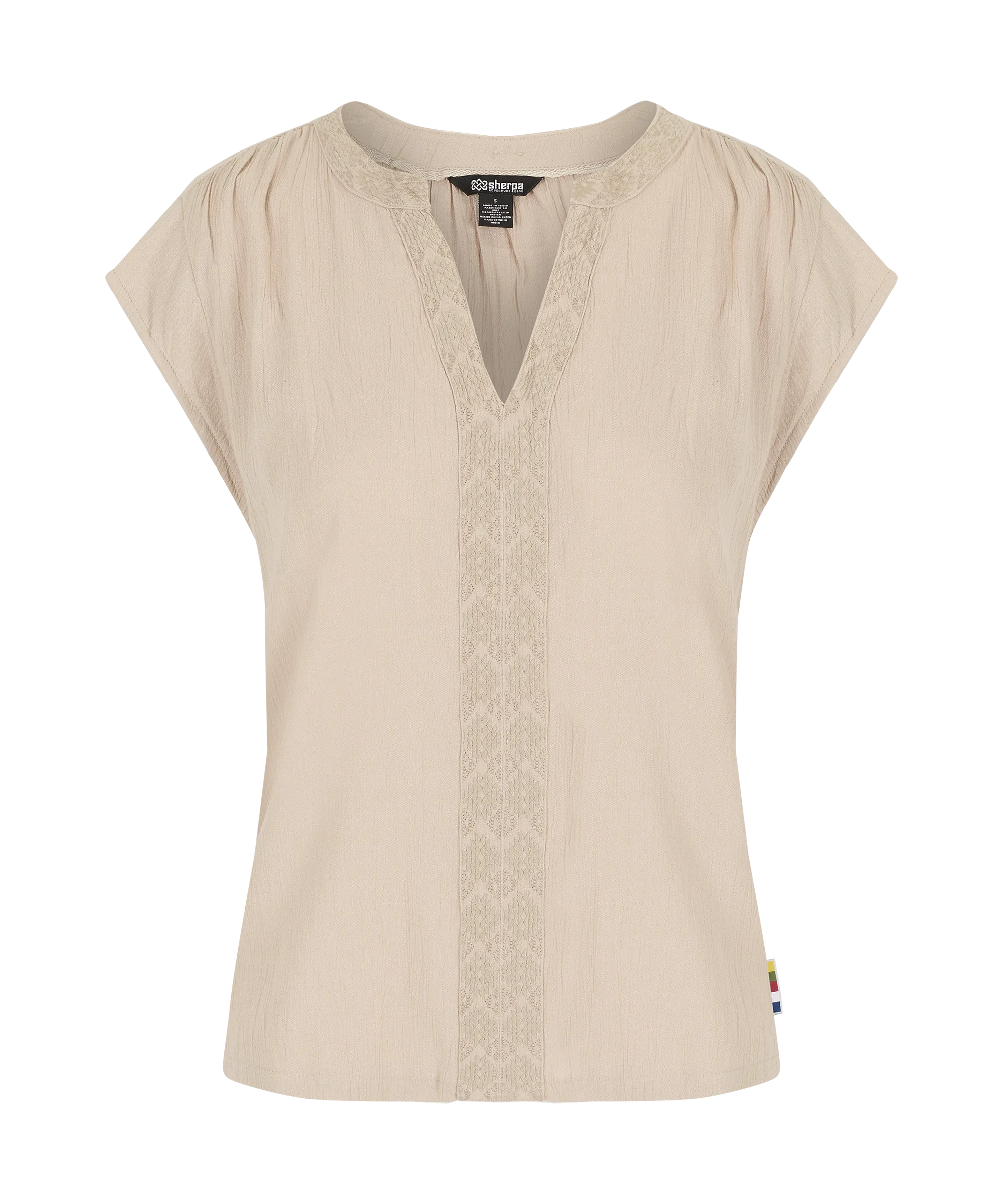 Hara Cap Sleeve Top - Goa Sand