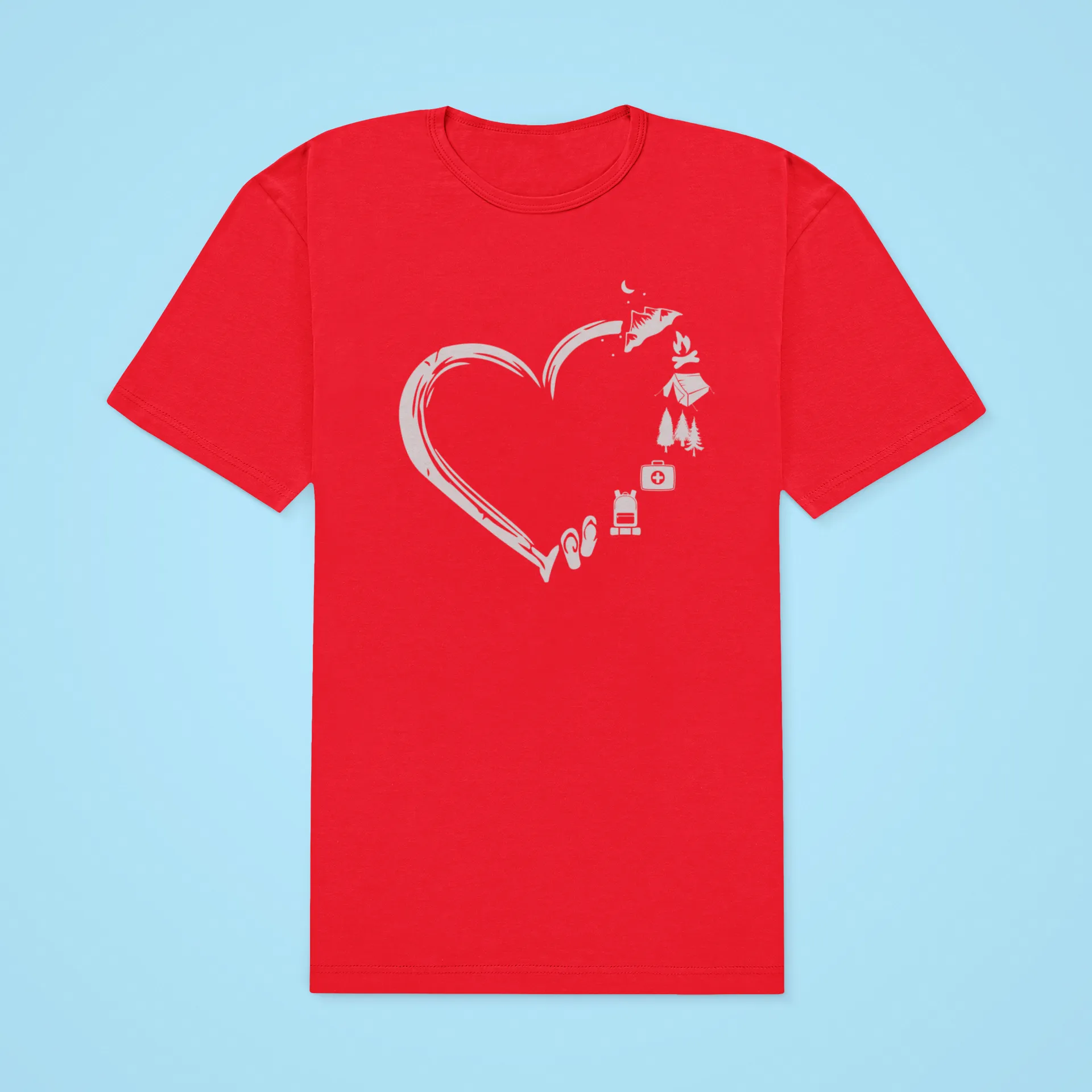HEART CAMPING TEE
