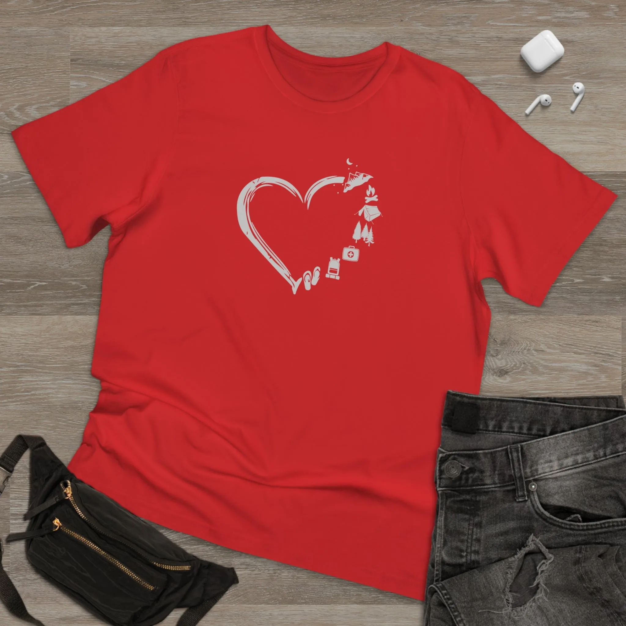 HEART CAMPING TEE