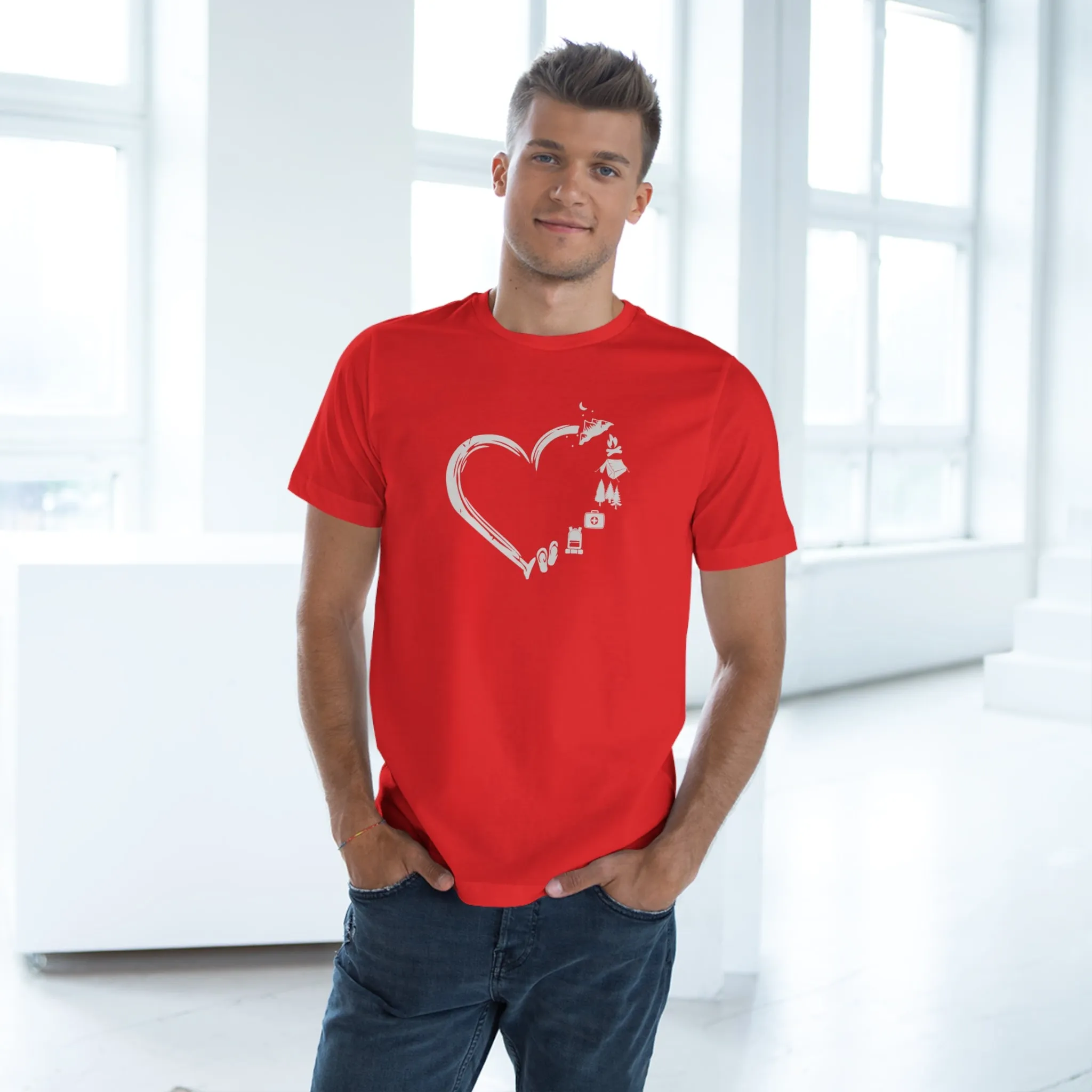 HEART CAMPING TEE