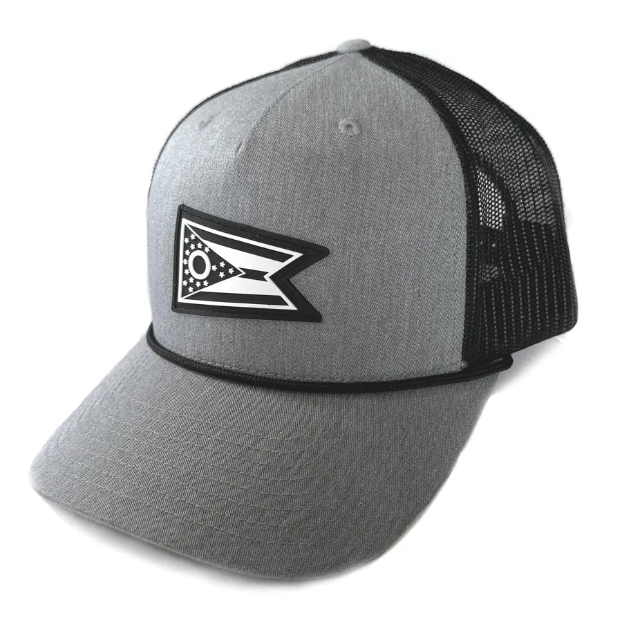 Heather Grey Ohio Flag - Trucker