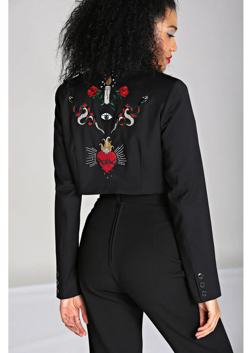 Hell Bunny Viva Maria Blazer Zwart