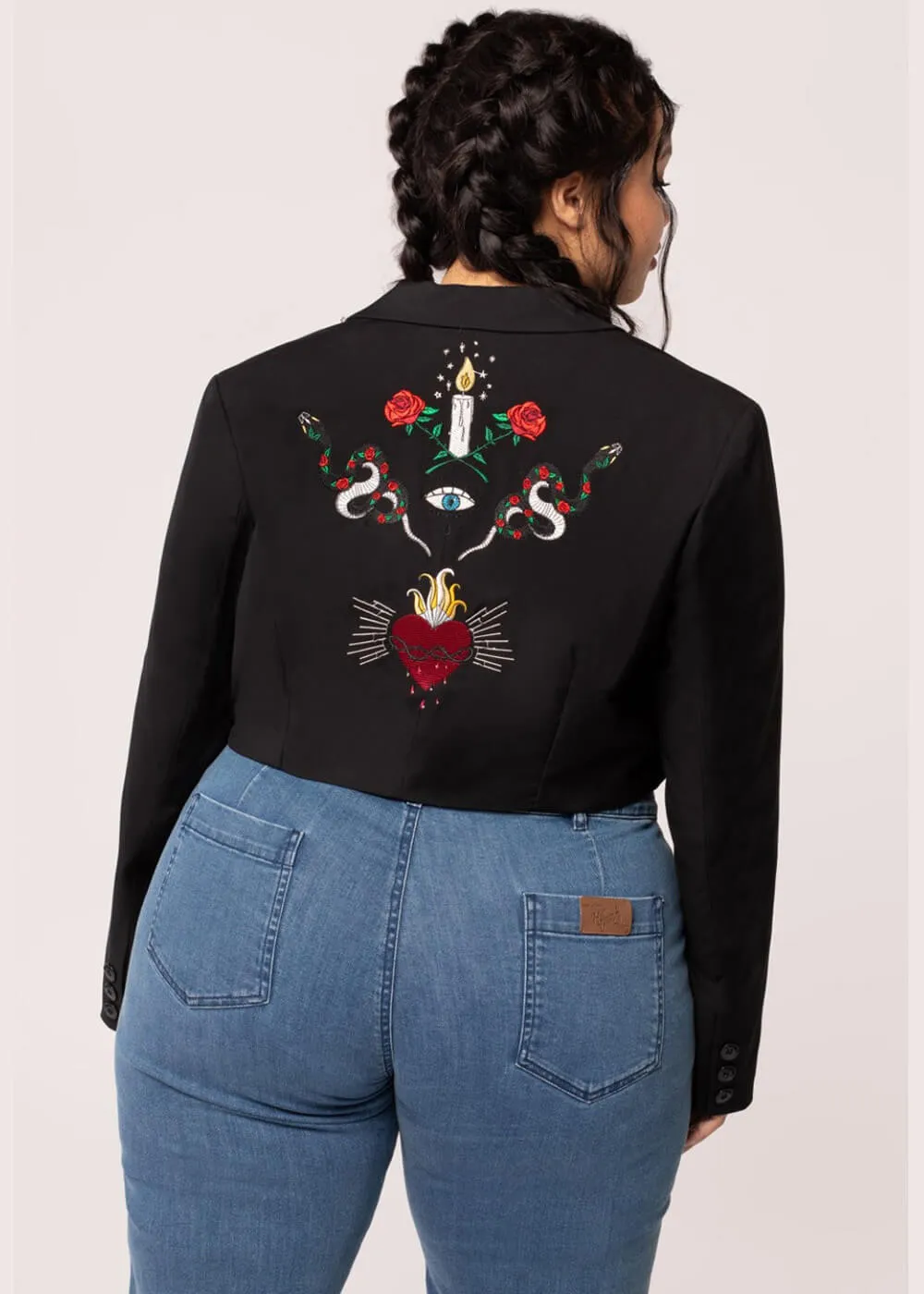 Hell Bunny Viva Maria Blazer Zwart