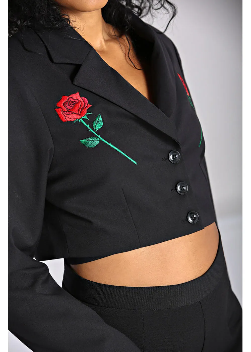 Hell Bunny Viva Maria Blazer Zwart