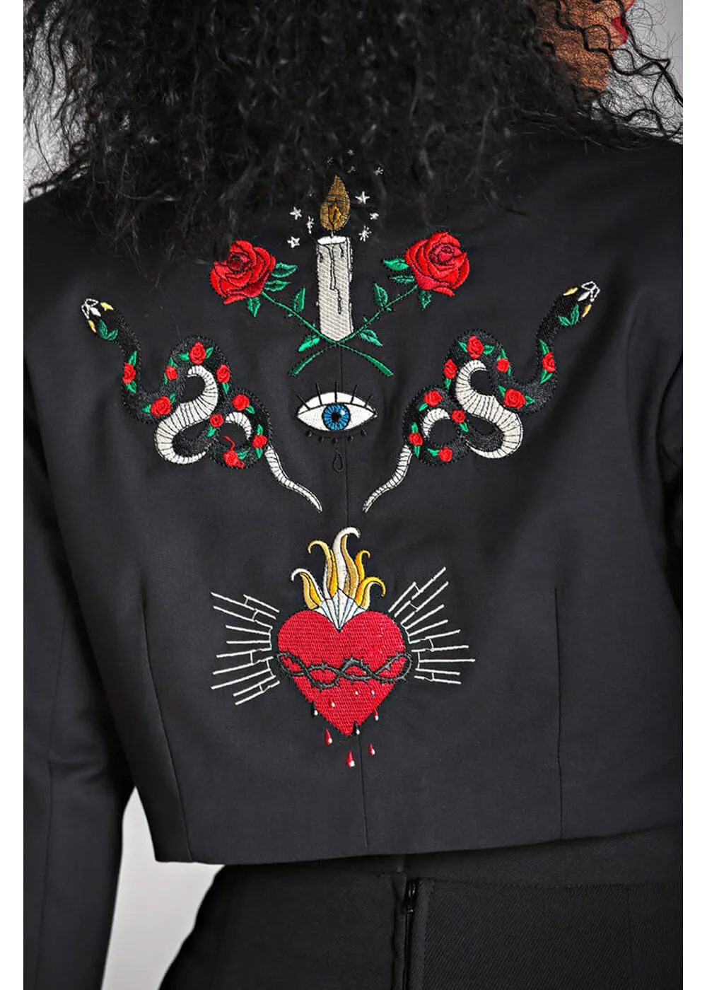 Hell Bunny Viva Maria Blazer Zwart