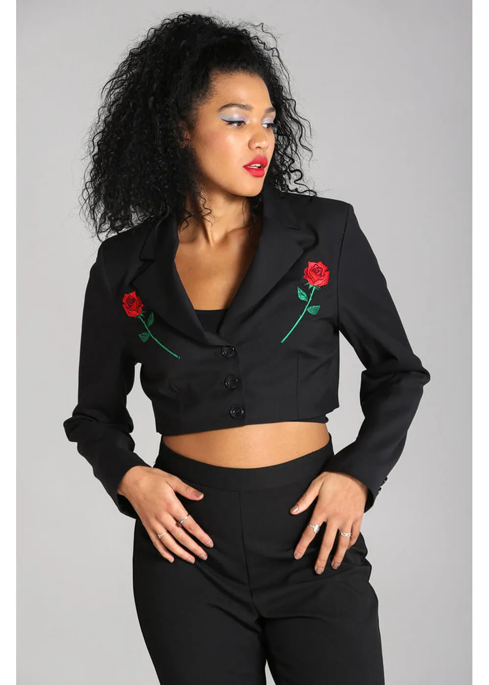 Hell Bunny Viva Maria Blazer Zwart