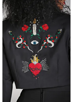 Hell Bunny Viva Maria Blazer Zwart