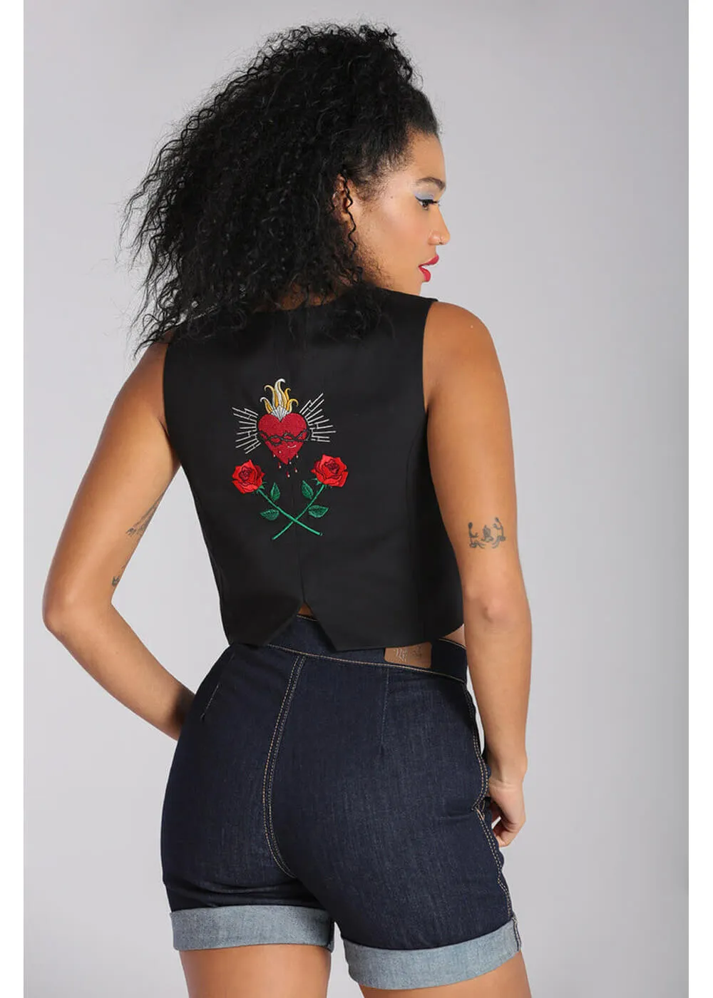 Hell Bunny Viva Maria Gilet Zwart