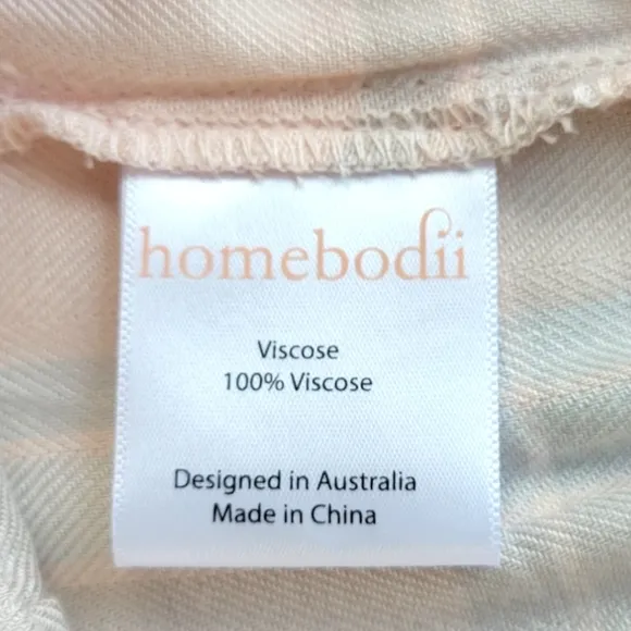 homebodii Ardelia Flannel Cozy Long Sleeve/Shorts Pajama Set Blush Check NWT