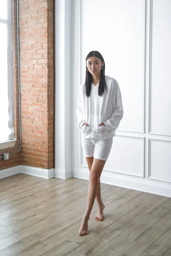 Hoodie and Biker Shorts Set