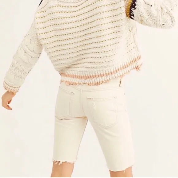 🥳HP🥳 Free People Caroline Cutoff Bermuda Denim Shorts