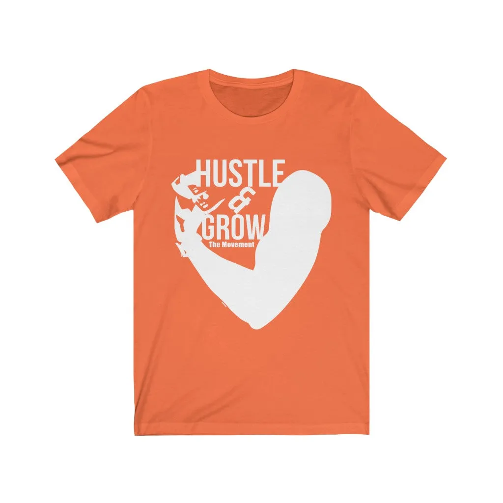 Hustle & Grow Short Sleeve Tee (Orange)