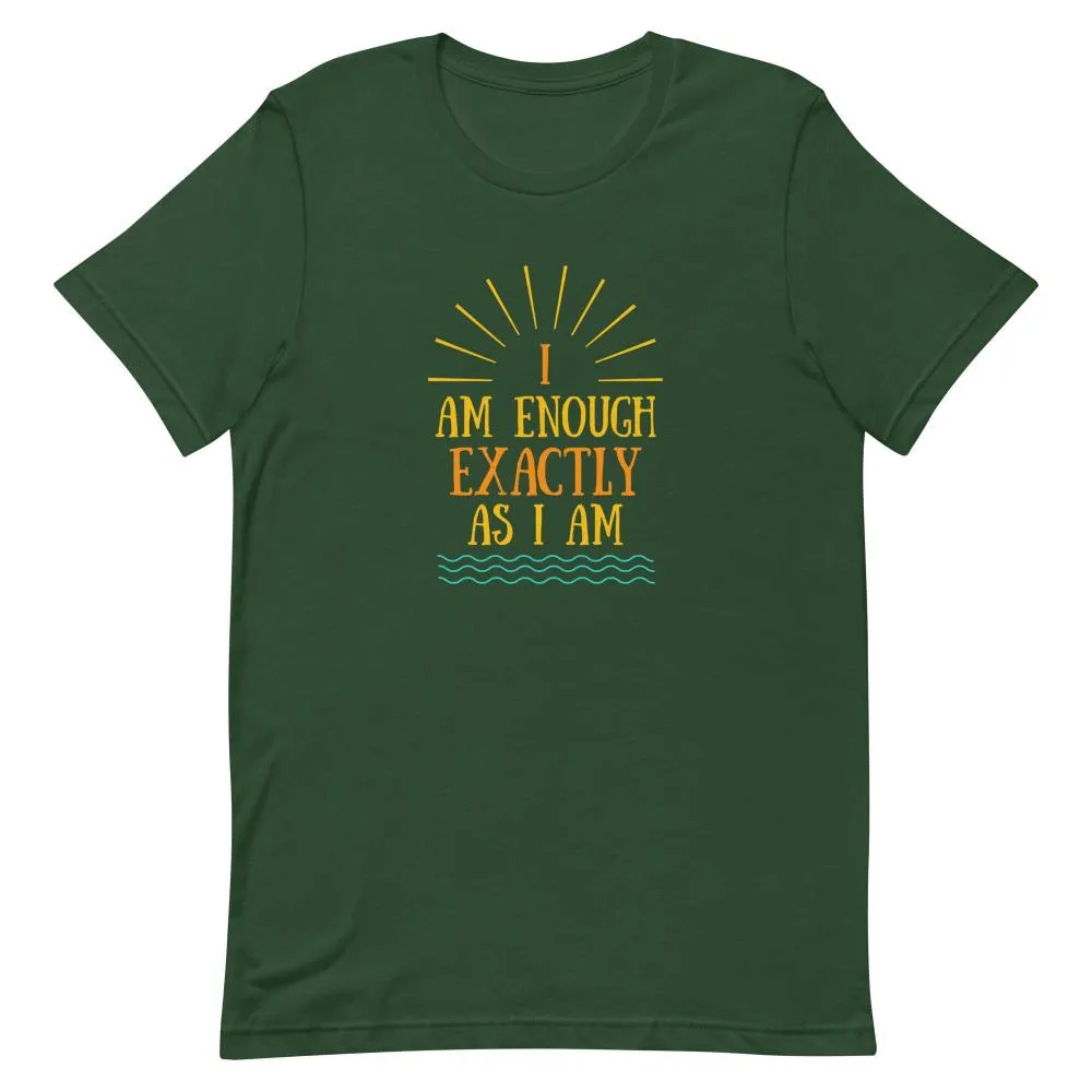 I AM ENOUGH VINTAGE Custom Inspirational Graphic T-Shirt for Men