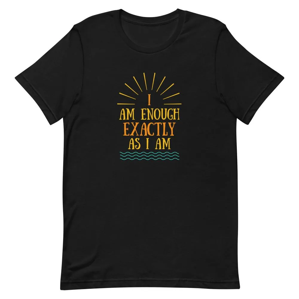 I AM ENOUGH VINTAGE Custom Inspirational Graphic T-Shirt for Men