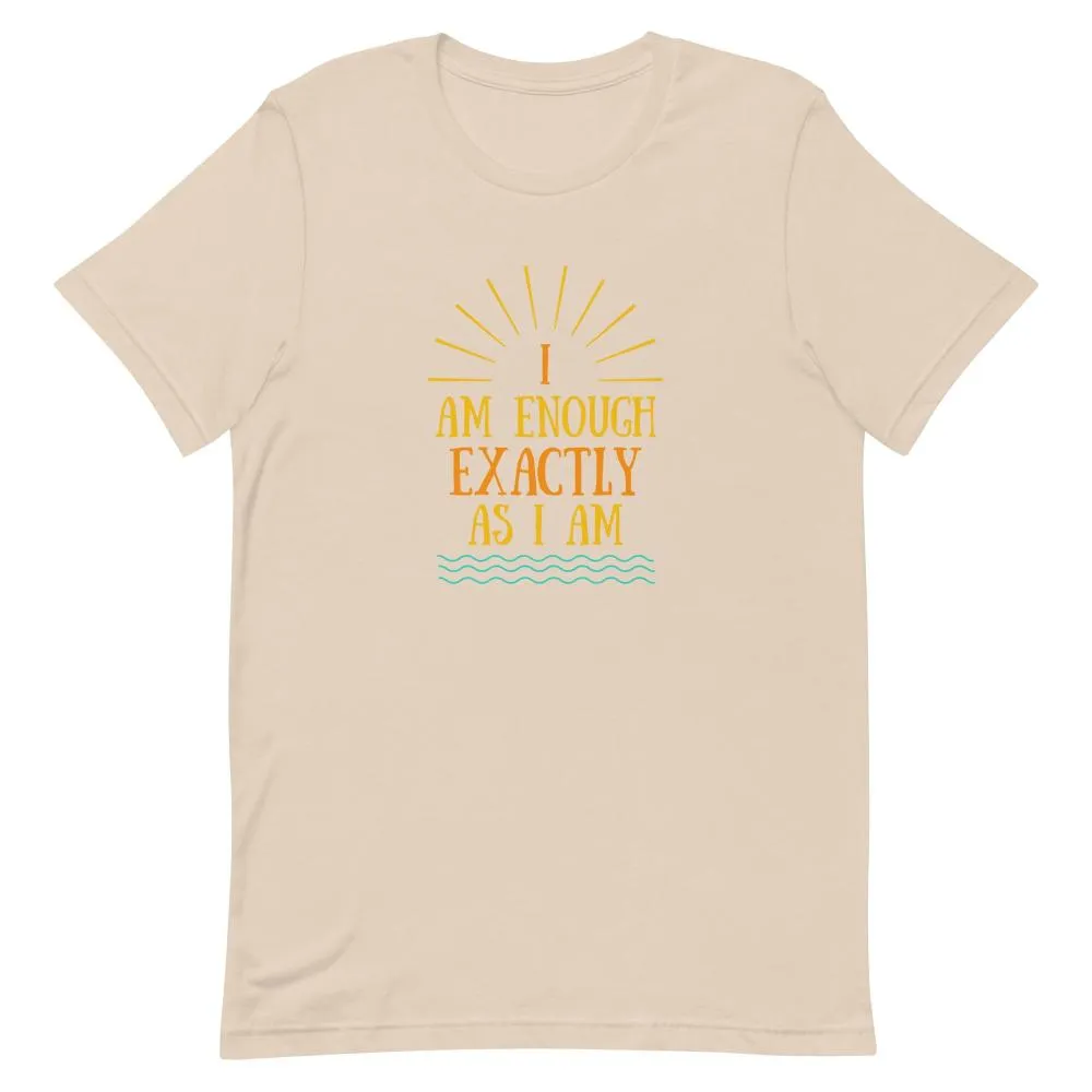 I AM ENOUGH VINTAGE Custom Inspirational Graphic T-Shirt for Men