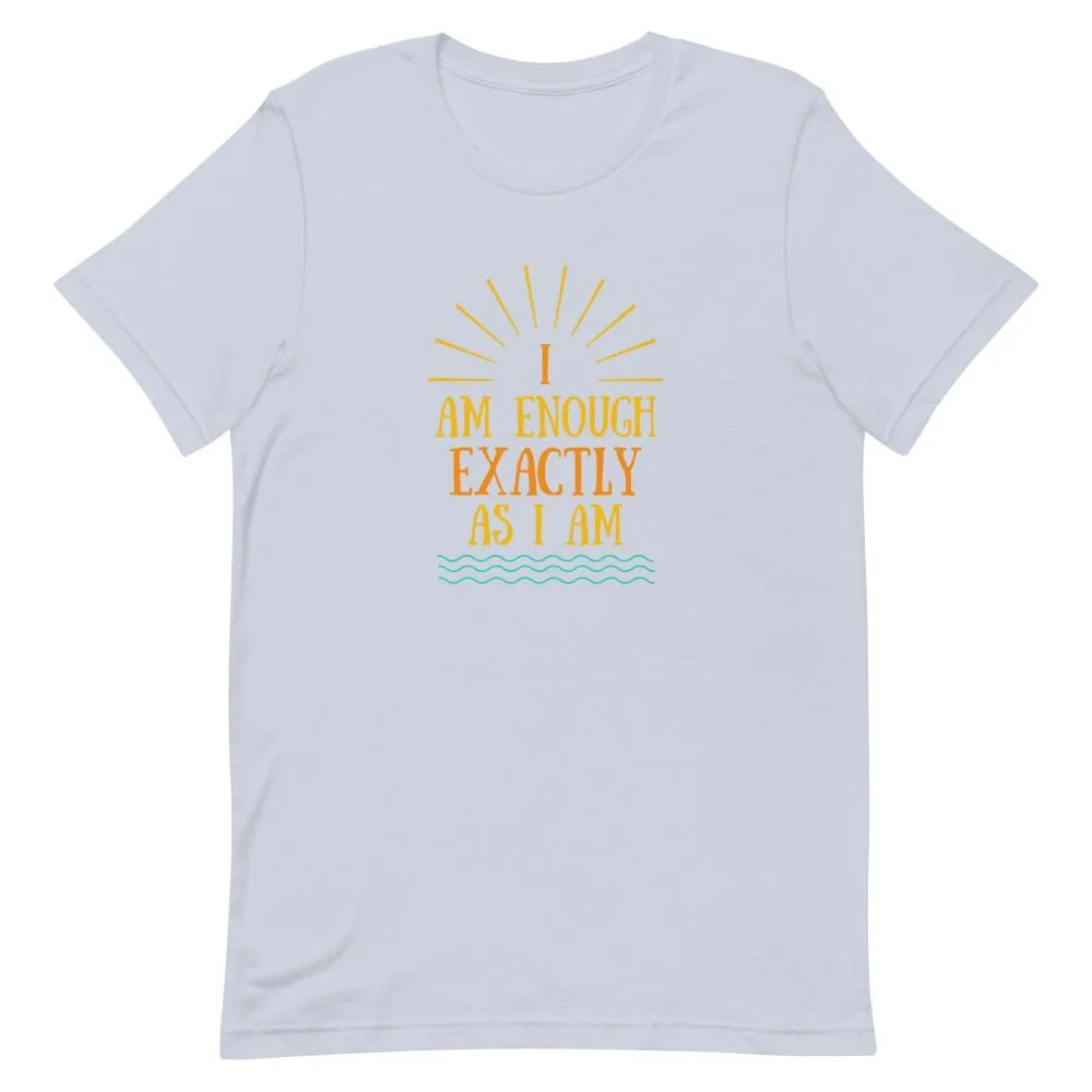 I AM ENOUGH VINTAGE Custom Inspirational Graphic T-Shirt for Men