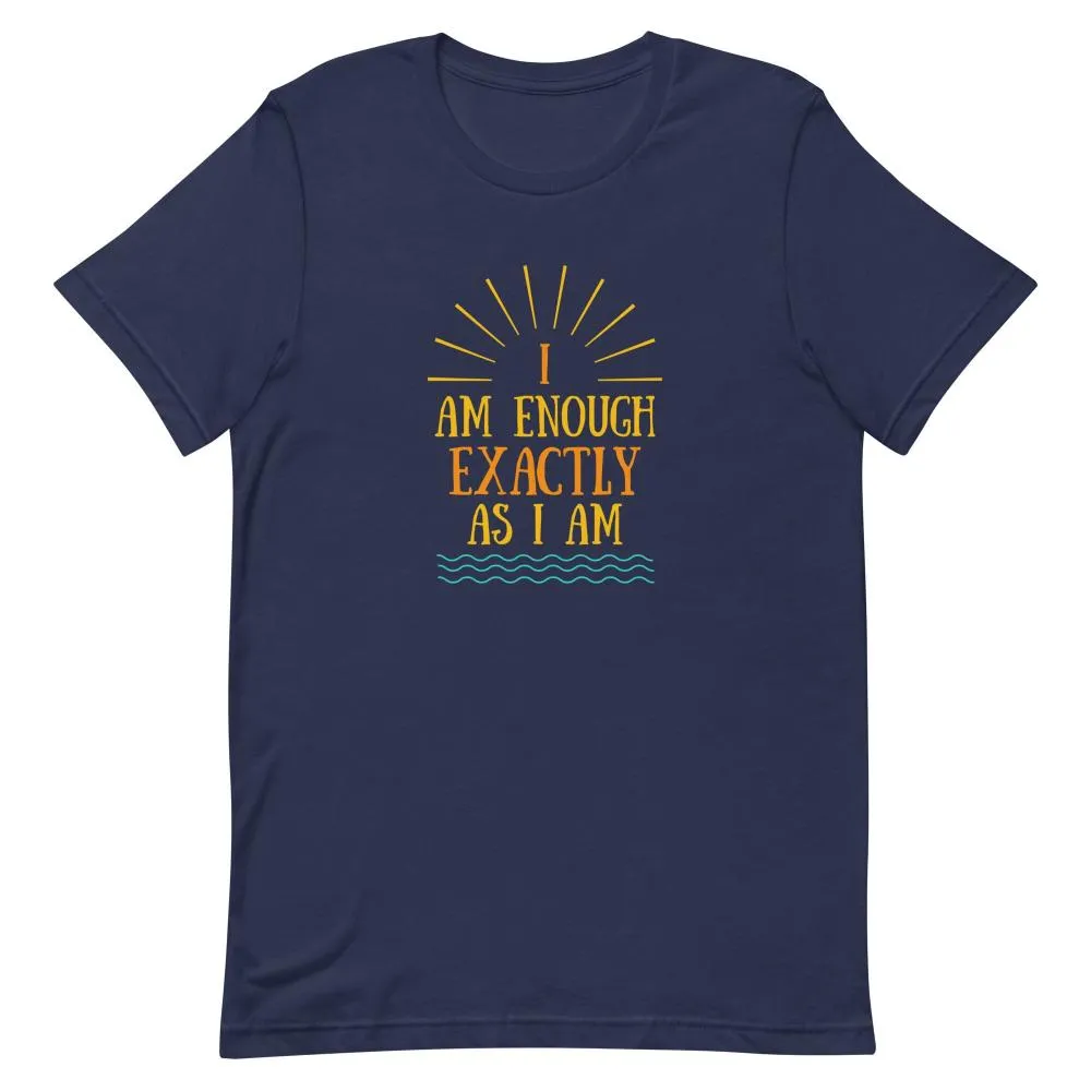 I AM ENOUGH VINTAGE Custom Inspirational Graphic T-Shirt for Men