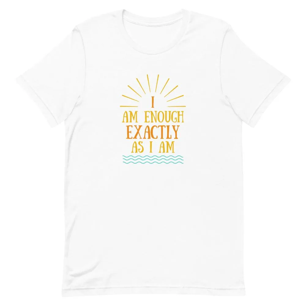 I AM ENOUGH VINTAGE Custom Inspirational Graphic T-Shirt for Men