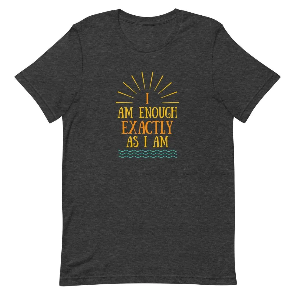 I AM ENOUGH VINTAGE Custom Inspirational Graphic T-Shirt for Men