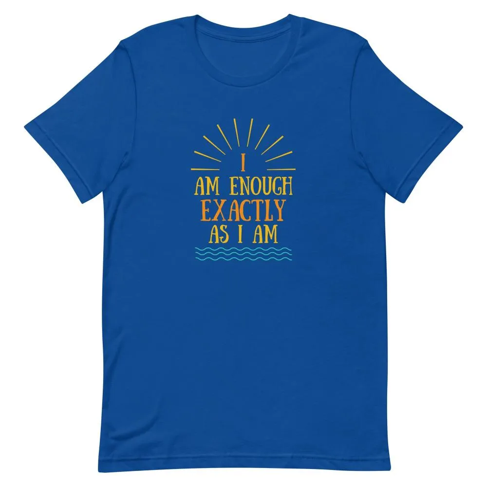 I AM ENOUGH VINTAGE Custom Inspirational Graphic T-Shirt for Men