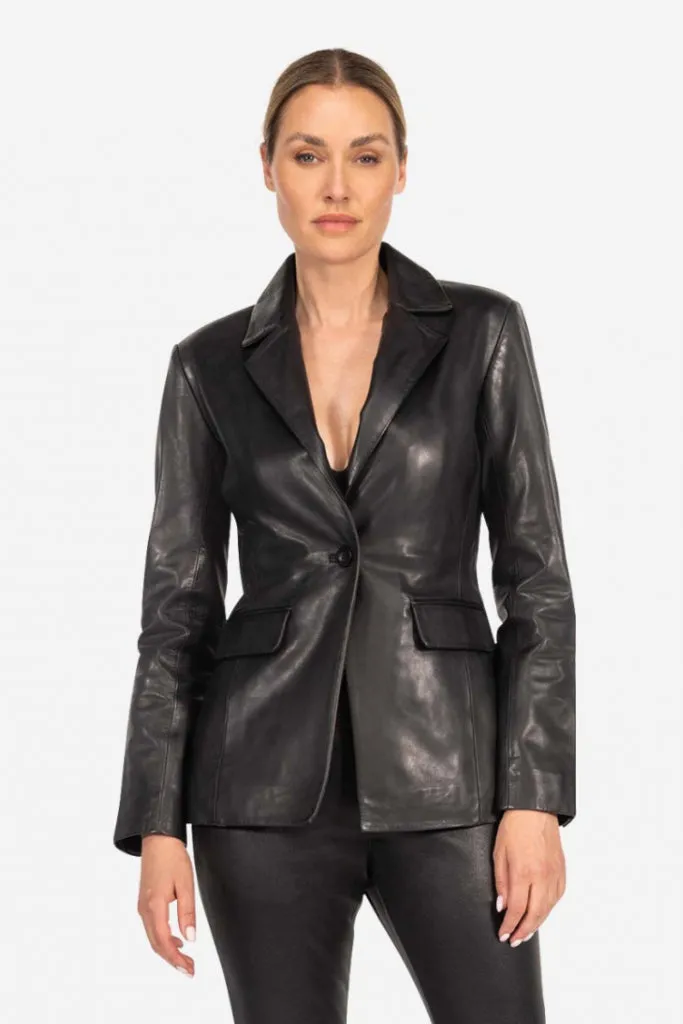 Ibana - Jilies Leather Blazer
